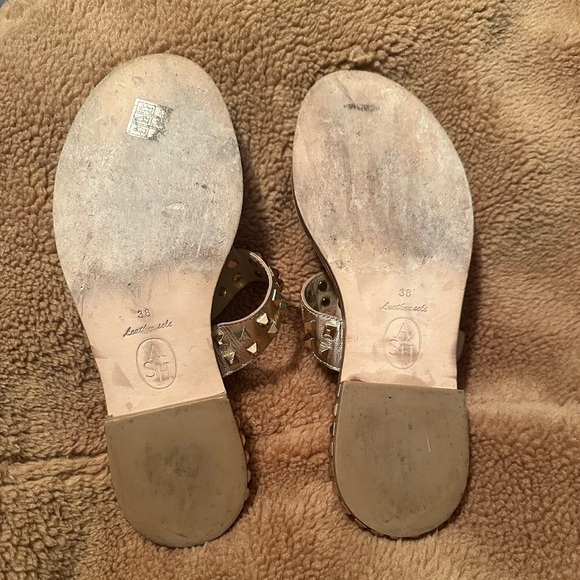 ASH “Prince” Studded Rose Gold Metallic Sandals Size 38 (8) Excellent Condition! - Picture 12 of 12